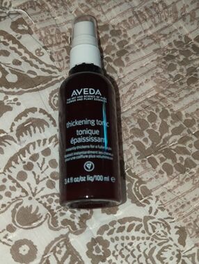 AVEDA Thickening Tonic - Dark Amber and White Spray Bottle